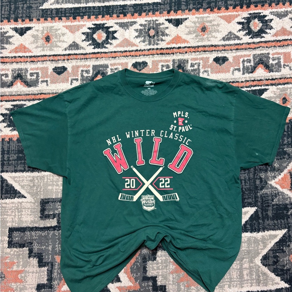 STARTER NHL Winter Classic Kids Tee - Green and Red